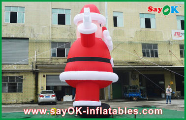 Chrismas를 위한 옥외 거대한 팽창식 휴일 훈장 Inflatables 산타클로스
