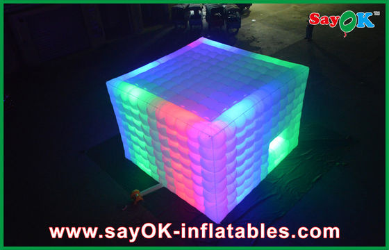 펌플 하우스 텐트 210D 나일론 천 거대한 무지개 잔디 Led 펌플 텐트 창문 / 문