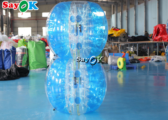 부풀게할 수 있는 카니발 경기 어른 열 가소성 폴리우레탄 수지 PVC 몸체 소르비 대단히 큰 공은 투명한 푸른 핑크색 부풀게할 수 있는 풍선 축구에서 설정했습니다