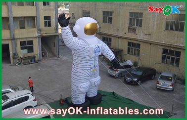 광고를 위한 4m 옥스포드 피복 옥외 휴일 Inflatables 백색 우주인