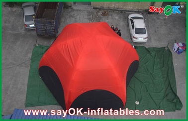 직업을 위한 항공 텐트 3 Ｍ 빨간 육각형 큰 야외 팽창식 텐트 PVC를 야외에서 가게 하세요