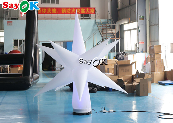 정당 장식을 위한 0.25 밀리미터 PVC 매달리 부풀게할 수 있는 LED 스타