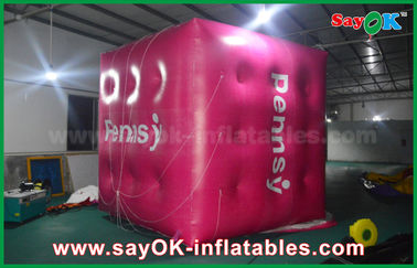 승진시키기를 위한 거대한 Pinky 팽창식 헬륨 입방체 팽창식 풍선