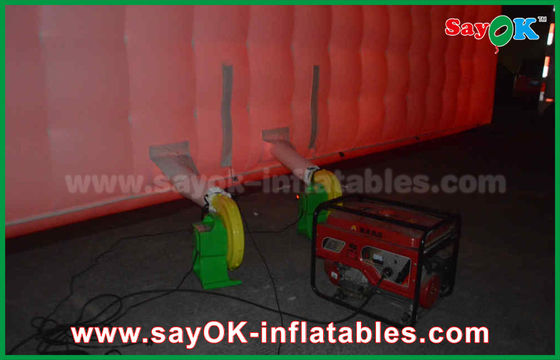 야외 광대 하얀 LED 구조 이벤트 팽창 큐브 텐트, 팽창 야구 클럽, 팽창 파티 텐트 판매