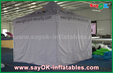 쉽게 광고를 위한 텐트  캐노피 텐트가 팝업 텐트 하얀 프롬내셔널 알루미늄 위로 접습니다