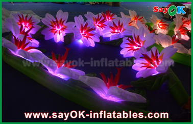 결혼식 단계 훈장을 위한 튼튼한 팽창식 LED 빛 꽃 사슬