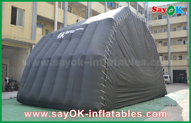 쇼 흑색 컬러를 위한 야외에서 부풀게할 수 있는 텐트 8m PVC 코트 부풀게할 수 있는 공기 텐트 무대 커버 돔 텐트를 가게 하세요