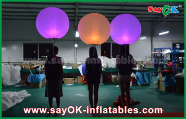 1m DIA LED 빛을 바꾸는 색깔을 가진 팽창식 점화 훈장 풍선