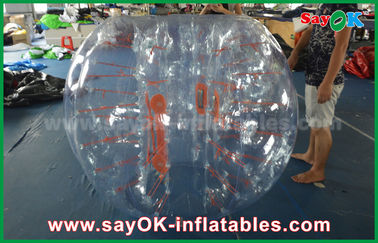 파괴 볼 부풀게할 수 있는 경기 성인 1.5m DIA 부풀게할 수 있는 소르비 공, 투명한 인간 풍선 축구 열 가소성 폴리우레탄 수지 / PVC