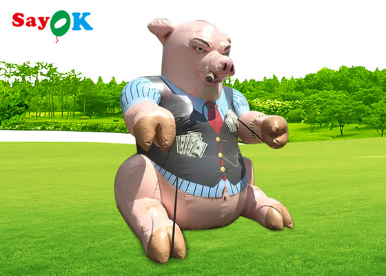 EN71 팽창성 만화 캐릭터 돼지 모델 광고 야외 장식 폭발 만화 캐릭터