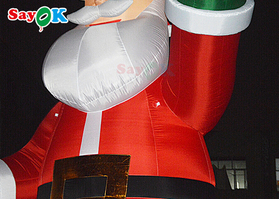 축하를 위한 5m 크리스마스 팽창식 산타 폭발 야드 훈장