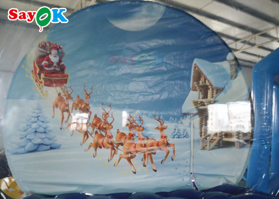 사건 광고물을 위한 3m PVC 공간 돔 팽창식 거품 천막 크리스마스 주제 눈사람