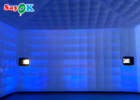 대형 펌플 텐트 거대 이동식 8x8x4m 야외 펌플 텐트 LED 조명