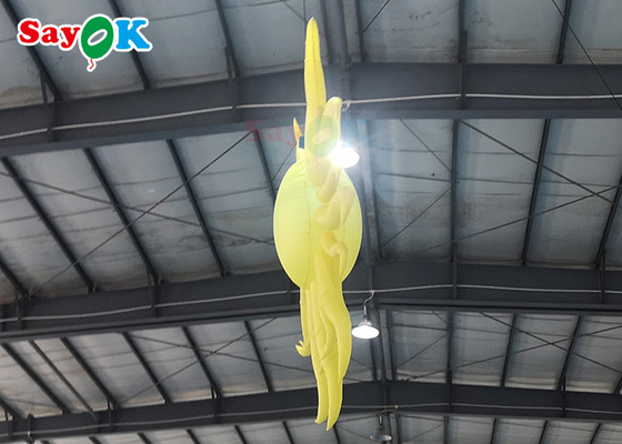 휴대용 노란색 풍선 조명 장식 태양 모델 교수형