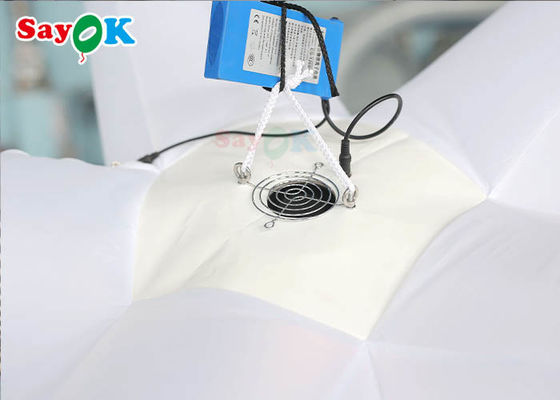 스타 야외의 활동 장식적인 램프를 매다는 2m 부풀게할 수 있는 조명 장식