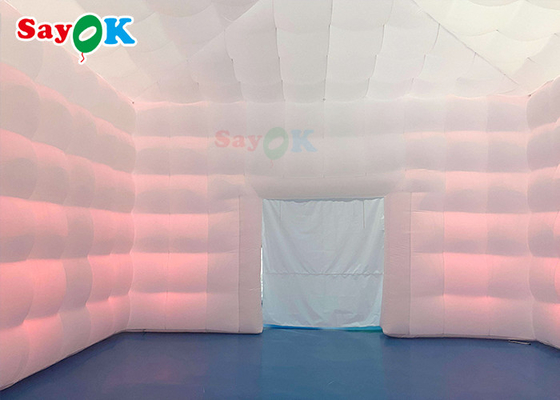 이동식 8x8x4m 야외 흰색 펌플 에어 텐트