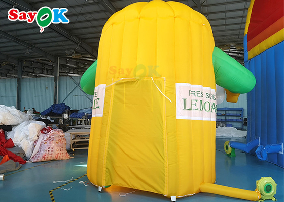 레몬 음료 프로모션 가지고 다닐 수 있는 레몬에이드 부스를 위한 옥스퍼드 부풀게할 수 있는 공기 텐트