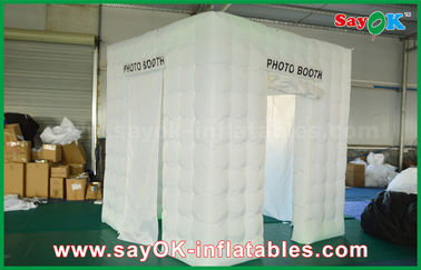 2.5m 크기와 부풀게할 수 있는 포토 스튜디오 3 문 하얀 부풀게할 수 있는 가지고 다닐 수 있는 각설탕 포토부스 텐트