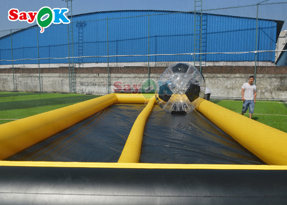 야외 펌프 슬라이드 15x5.5m 공룡 펌프 물 슬라이드 상업용 놀이터