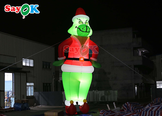 장식을 위한 맞춘 부풀게할 수 있는 만화 캐릭터들 인플러블 그린치 풍선기구 산타 크리스마스