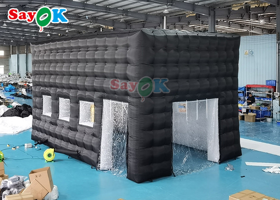 행사 성인 검은 큐브 집을 위한 LED 디스코 나이트 클럽 파티 텐트 부풀게할 수 있는 나이트클럽