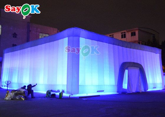 15x15x6m 풍선 큐브 텐트 성인 야외 이벤트 파티 나이트 클럽 에어 블로우 업 텐트