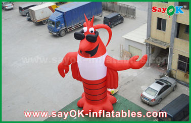 빨간 팽창식 동물성 거대한 가재 팽창식 모형 보장 2 년 광고