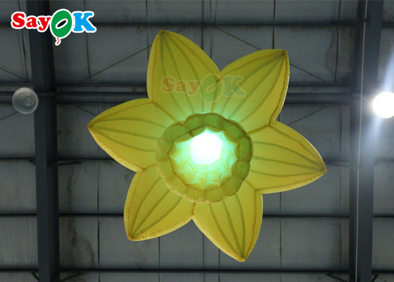 황색 1.0m LED를 가진 장미 꽃을 거는 팽창식 점화 훈장