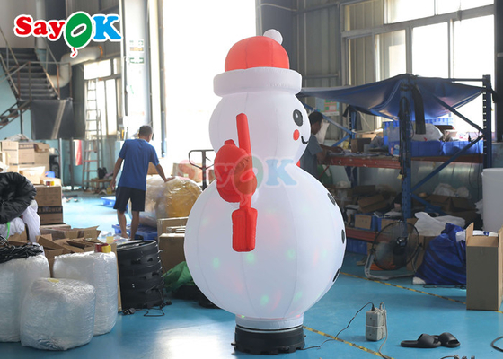 옥스포드 천공 붓기 휴일 장식품 공기 모델 PVC 붓기 회전 크리스마스 스노우맨