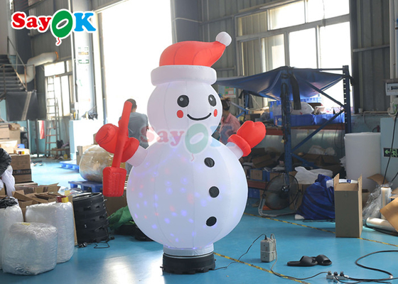 옥스포드 천공 붓기 휴일 장식품 공기 모델 PVC 붓기 회전 크리스마스 스노우맨