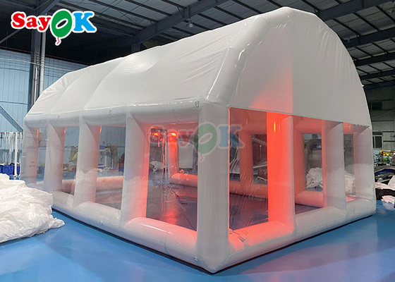 TPU 부풀이 거품 돔 건물 덮인 공기 덮개 물 텐트 23x18ft