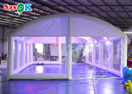 디지털 프린팅 부풀이 수영장 그림자 거품 돔 건물 덮인 공기 덮개 물 텐트