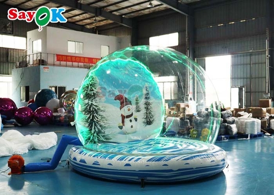 거대 팽창성 눈공 파티 거품 돔 폭발 크리스마스 눈공 이벤트