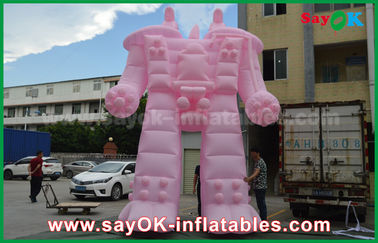 외부 광고 제품을 위한 분홍색 옥스포드 피복/PVC 팽창식 로봇