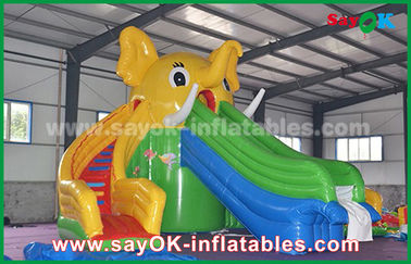 어린이용 펌플 수면 슬라이드 거대 펌플 황소 / 코끼리 만화 펌플 수면 슬라이드 성인 및 어린이용