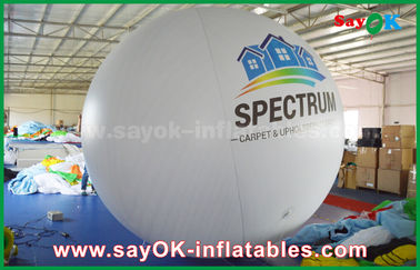 거인 2m DIA PVC 옥외 광고를 위한 백색 팽창식 헬륨 풍선