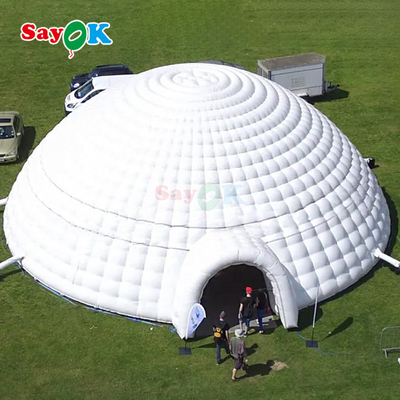 PVC 텐트 돔 12m 40ft 거대 팽창 이글루 텐트 돔 야외 파티 이벤트 스포츠