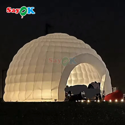 8m 방수 야외 파티 이벤트 디스코 이글루 돔 Led 라이트가 있는 팽창막