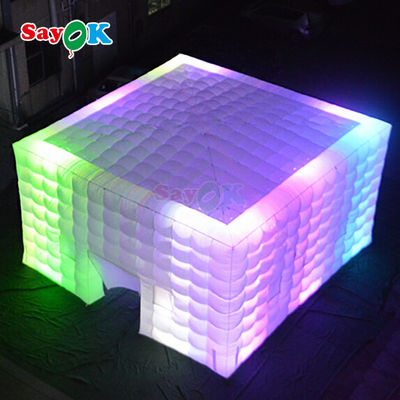 8m 평방 캠핑 텐트 LED 80명용 팽창 텐트 야외 파티 이벤트