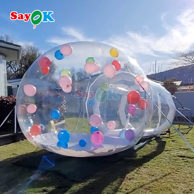 투명한 거품 풍선 하우스 PVC 펌플 파티 거품 텐트