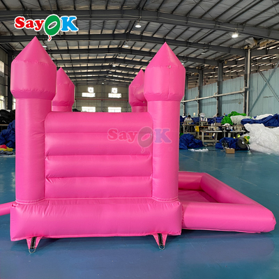 Sayok 맞춤형 PVC 소형 풍선 웨딩 바운서 핑크색 야외 파티용 풍선 바운스 하우스