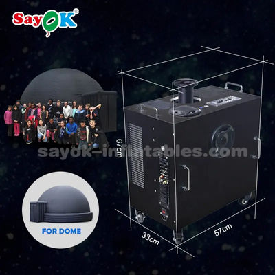 Sayok 6500LM 1년 보증과 HD 풀돔 프로젝션용 4개의 바퀴를 갖춘 휴대용 펌블 플라네타리움