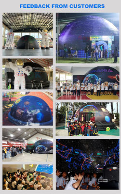 무료 3D 디자인과 맞춤형 프린팅을 가진 100% 블랙아웃 불 retardant inflatable Planetarium Dome