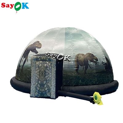 Sayok Inflatable Planetarium Dome with Wheel Chair Entrance Mobile Projection Tent for School Outdoor