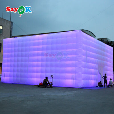 Sayok OEM ODM Thicker Oxford Fabric Giant 10 by 10m Air Tent Inflatable Tent for Advertising Party Event Rental