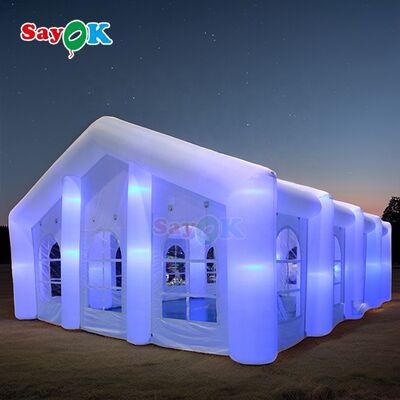 Sayok Large Advertise Tent Outdoor Wedding Club Party Tents for 200 People Events with LED