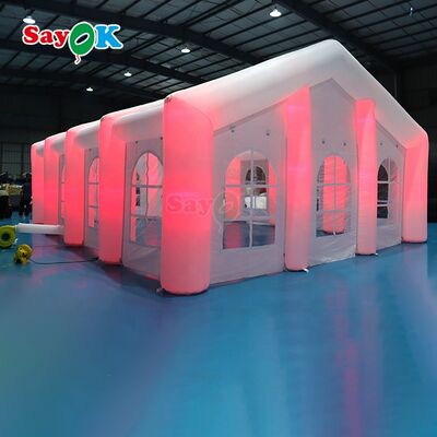 Sayok Customized Modern Big Outdoor Events Wedding Party Tents Large Inflatable LED Tent for 100 People