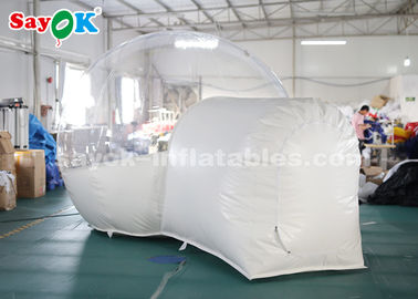 가족 야영 뒤뜰 CE SGS ROHS를 위한 부풀게할 수 있는 투명한 텐트 3m PVC 야외 부풀게할 수 있는 버블 텐트