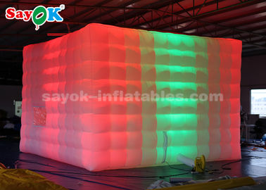 다수인 아웃웰 공기 텐트 5*5*3.5m 부풀게할 수 있는 공기 텐트 - 파티와 결혼하기 위한 빛깔 LED 라이트
