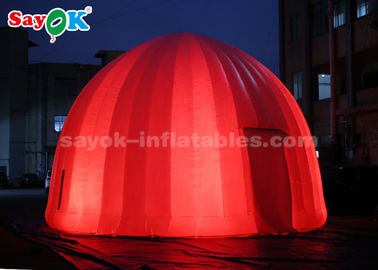 부풀게할 수 있는 야외 텐트 8 미터는 프로모션 이벤트를 위한 부풀게할 수 있는 에어 돔 텐트를 밝혀 이르렀습니다
